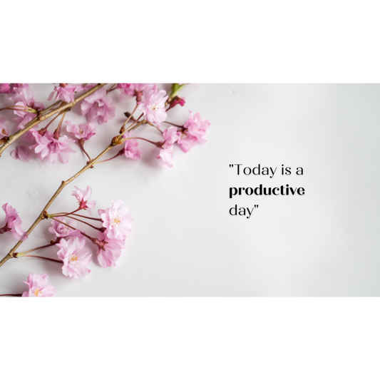 Productivity Booster: Today is a Productive Day Desktop Wallpaper | Desktop 4k Wallpaper